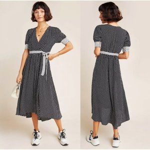 MAEVE Breanna Polkadot Wrap Dress